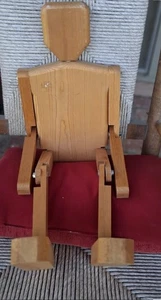 Vintage Gelenk Holzfigur Volkskunst oder Modell bewegliche Arme Beine & Füße - Bild 1 von 6