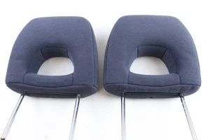 96-00 Toyota RAV4 RAV 4 Front AND Rear Headrests BLUE Cloth Set Pair CLEAN OEM - Picture 1 of 6