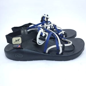 Sandalias deportivas clásicas Chaco para mujer talla 9 ZX/3 con tiras azul naranja blanco EE. UU. - Imagen 1 de 5