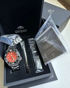 Orient 300m Diver Orange WV0051EL He-GAS Saturation Diver - Picture 1 of 15