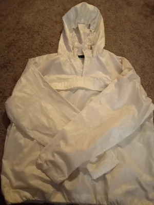 Ralph Lauren Golf Women’s 1/4 Zip Windbreaker Hooded Jacket Off White Size L - Image 1 of 4