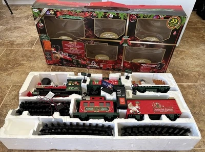 North Pole Express Train Set Musical Remote Control 33pc - Rare *Open Box* - Image 1 of 4