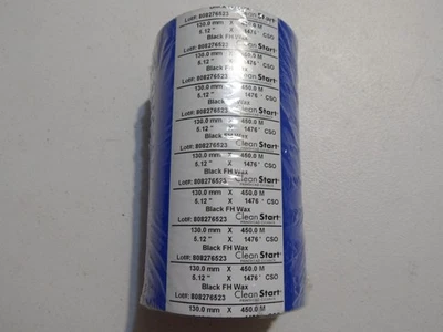 Принтер зебровый термотрансферный черный FH WAX 5,12 дюйма x 1476 футов (130 мм x 450 м) - Изображение 1 из 3