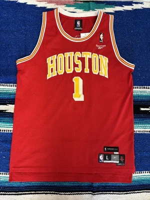 Camiseta de baloncesto Houston Rockets para hombre grande roja NBA Tracy McGrady Reebok HWC Foto 1 de 4
