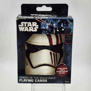 Carte da gioco Star Wars Heroes of Resistance custodia casco Stormtrooper Finn - Foto 1 di 9