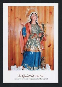 Santino Holy Card Image Pieuse  Heiligenbild  S . Quiteria Martire - Picture 1 of 1