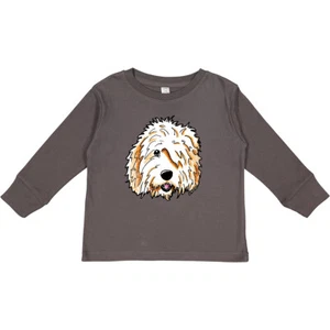 Inktastic Roxy Doodle Toddler Long Sleeve T-Shirt - KiniArt Goldendoodle Blonde - Picture 1 of 6