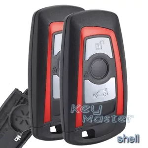 2x Smart Remote Key Shell Case for BMW FEM/ BDC CAS4 CAS4+ X5 X6 2011-2021 - Foto 1 di 6
