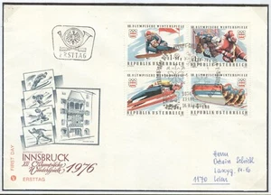 AUSTRIA Olympic Games Innsbruck 1976 First Olympic set on First day cover - Picture 1 of 1