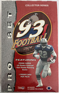 1993 Pro Set NFL Football Collector Series Cards Factory Sealed Wax Box (B220)