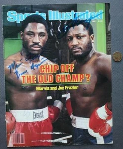 Boxers Joe & Marvis Frazier signed / autographed 1981 Sports Illustrated Cover - - Picture 1 of 1