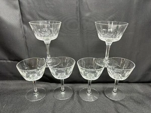 6er Set ~ Seneca "NEWPORT" Champagnergläser (Stamm 960 Schnitt 43) ~ 5 1/4" hoch - Bild 1 von 9
