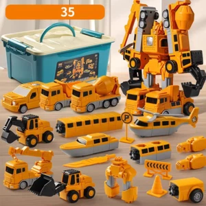 Children's Magnetic AssemblyToy Car, Engineering Car, BoysEngineering 35 pcs - Picture 1 of 23