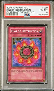 2003 Yu-Gi-Oh! PGD Ring Of Destruction Pharaonic Guardian 1st  PSA 8 NM-MT #000 - Picture 1 of 2