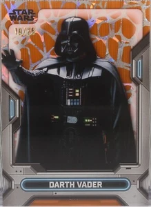 2023 Topps Star Wars High Tek Darth Vader #2 Orange Web Diffractor 19/25 - Picture 1 of 2