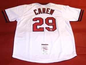 ROD CAREW AUTOGRAPHED CALIFORNIA ANGELS JERSEY JSA - Picture 1 of 3