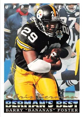 Barry Foster 1993 Upper Deck #435 Pittsburgh Steelers - Image 1 of 2