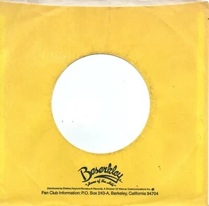 (4) ORIGINAL BESERKLEY RECORDS COMPANY HÜLLEN (KEINE PLATTE) - Bild 1 von 1