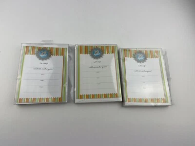 Лот из 3 29 снова день рождения карта вечеринки приглашение набор Hallmark вечеринки Express - Изображение 1 из 4