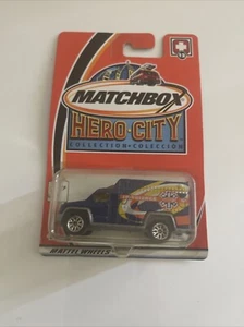 MATCHBOX-HERO CITY-FORD TRANSIT-24HR ROOFING-2002 SEALED ON CARD - Picture 1 of 2