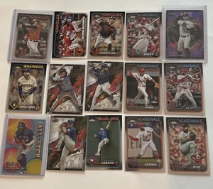 15 Card Lot 2024 Topps Finest & Chrome Mix Orioles, Vladimir, /125 Carlos Correa - Picture 1 of 17