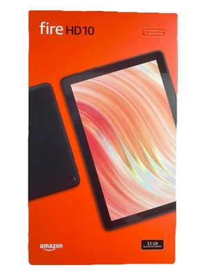 Fire HD 10 Tablet 2023, 10,1" Full-HD, 32 GB, Schwarz, Neu, mit Werbung, Amazon - Bild 1 von 2