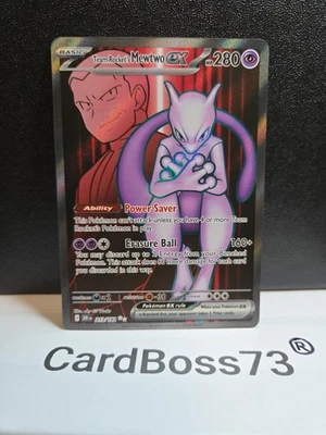 Team Rocket's Mewtwo ex 213/182 Sv10: Destined Rivals Holo - Image 1 of 4