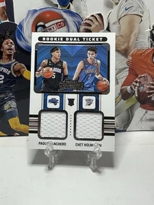 2022 2023 Contenders Paolo Banchero Chet Holmgren RC Rookie Dual Ticket Patch - Bild 1 von 2