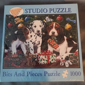 Studio Puzzle Teile und Teile "Christras Welpen" 1000 Teile versiegelt Hunde Baum Geschenk - Bild 1 von 6