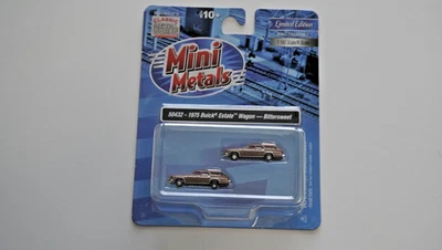 Mini Metal Works 50432 escala N 1975 Buick Estate vagón automático marrón 2 paquetes de trenes Foto 1 de 4