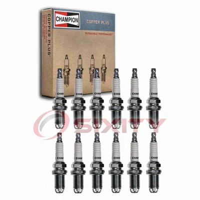 12 pc Champion Copper Plus Spark Plugs for 2003-2008 BMW 760Li 6.0L V12 qt - Image 1 of 4