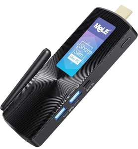 MeLE PCG02 Mini PC Stick Fanless Windows 11 Pro J4125 8GB/256GB Mini Computer 4k - Picture 1 of 16
