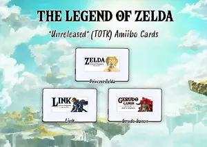 Tears of the Kingdom Amiibo Card Set | Link - Gerudo King - Princess Zelda - Picture 1 of 4