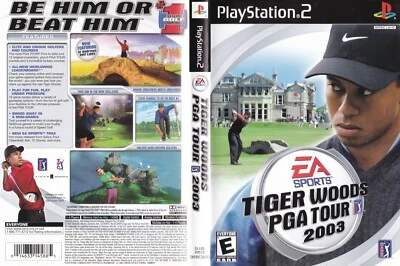 Tiger Woods PGA Tour 2003 (Sony PlayStation 2, 2002) NO GAME DISC - Image 1 of 2