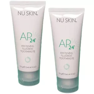 Toothpaste Nuskin Nu Skin AP-24 Fluoride Whitening Anti Plaque 100 g x 2 Tubes - Picture 1 of 4