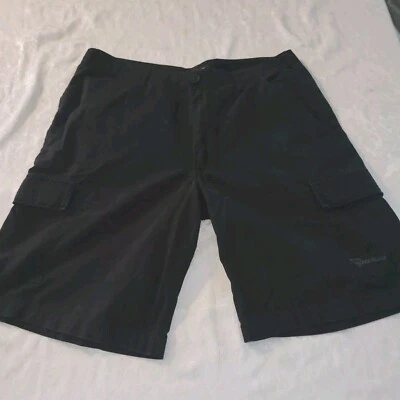 GUESS Men's Cotton Cargo Style Casual Shorts Size 36 Black - Image 1 of 4