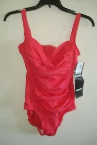 Traje de baño para damas talla 12 trimshaper de coral de una pieza - Imagen 1 de 2