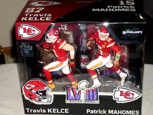 McFarlαne SportsPicks TRAVIS KELCE & PATRICK MAHOMES II 7" Figure 2-Pack Chiefs - Picture 1 of 3