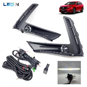 LEDIN LED Fog Light Set For 2023-2024 Honda CR-V Switch Wire Bezel 6000K White - Picture 1 of 17