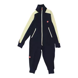 Brunik Navy Ski Suit | Vintage Mens Short Legs Skiing Winter Sports Snowsuit - Picture 1 of 4