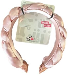 Scunci Real Style Trend Alert! Braided Headband - Shiny Light Pink