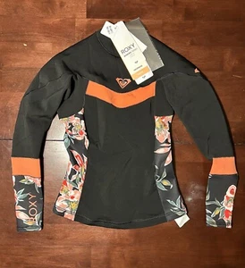 NWT! ROXY Floral Surf ( Size 4) Long Sleeve Top, Wetsuit Neoprene - Picture 1 of 7