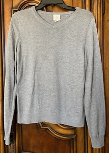 Lands End Kids Boys V Neck Pullover Sweater Size LG 12-14 years Rayon/Cotton EUC - Picture 1 of 2