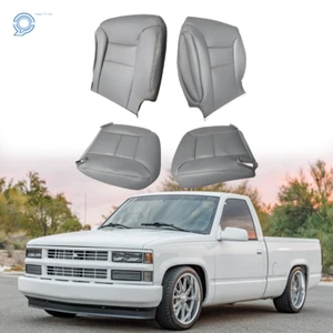 Seat Cover For Chevy C1500 K1500 1995-1999 Driver Passenger Bottom&Back Gray - Picture 1 of 12