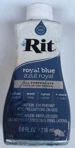 Rit Fabric Dye Royal Blue Bottle - Bottle Damaged - Minimum Of 200ml Of Dye - Picture 1 of 1