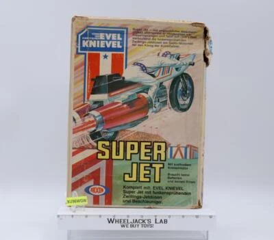 Super Jet Cycle Completo con Caja ALTA Alemana Evel Knievel 1976 Vehículo Arxon Foto 1 de 4