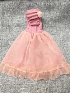 Vintage Barbie Doll Dress Purple Pink Lace 80s - Picture 1 of 8