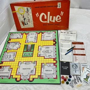 Board Game Replacement Pieces: Clue 1956/1960 Parker Brothers Game - Picture 1 of 26