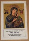 1961+HOLY+CARD+%2F+PRAYER+CARD+BOOKLET+MOTHER+OF+PERPETUAL+HELP+PRAY+FOR+US