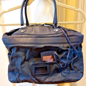 Borsa a mano vintage BALENCIAGA in pelle nera vintage a specchio - Foto 1 di 9